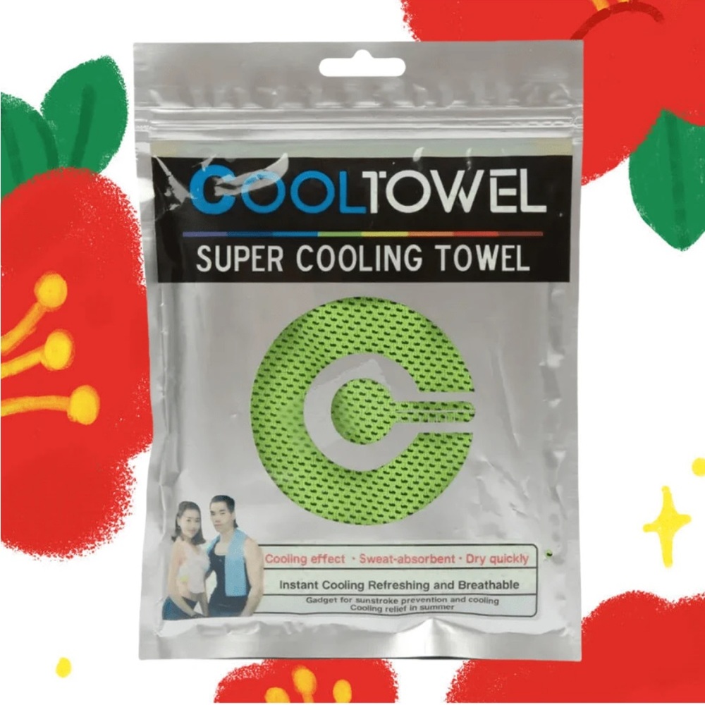 Cool Towel Soft & Breathable Neck cooling Towel For Yoga, Sports, Running NWT